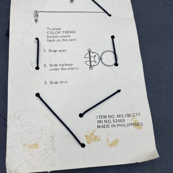 Vintage Set of 6 Cow Button Covers Black White Pink Wood NEW Funny - Picture 14 of 14